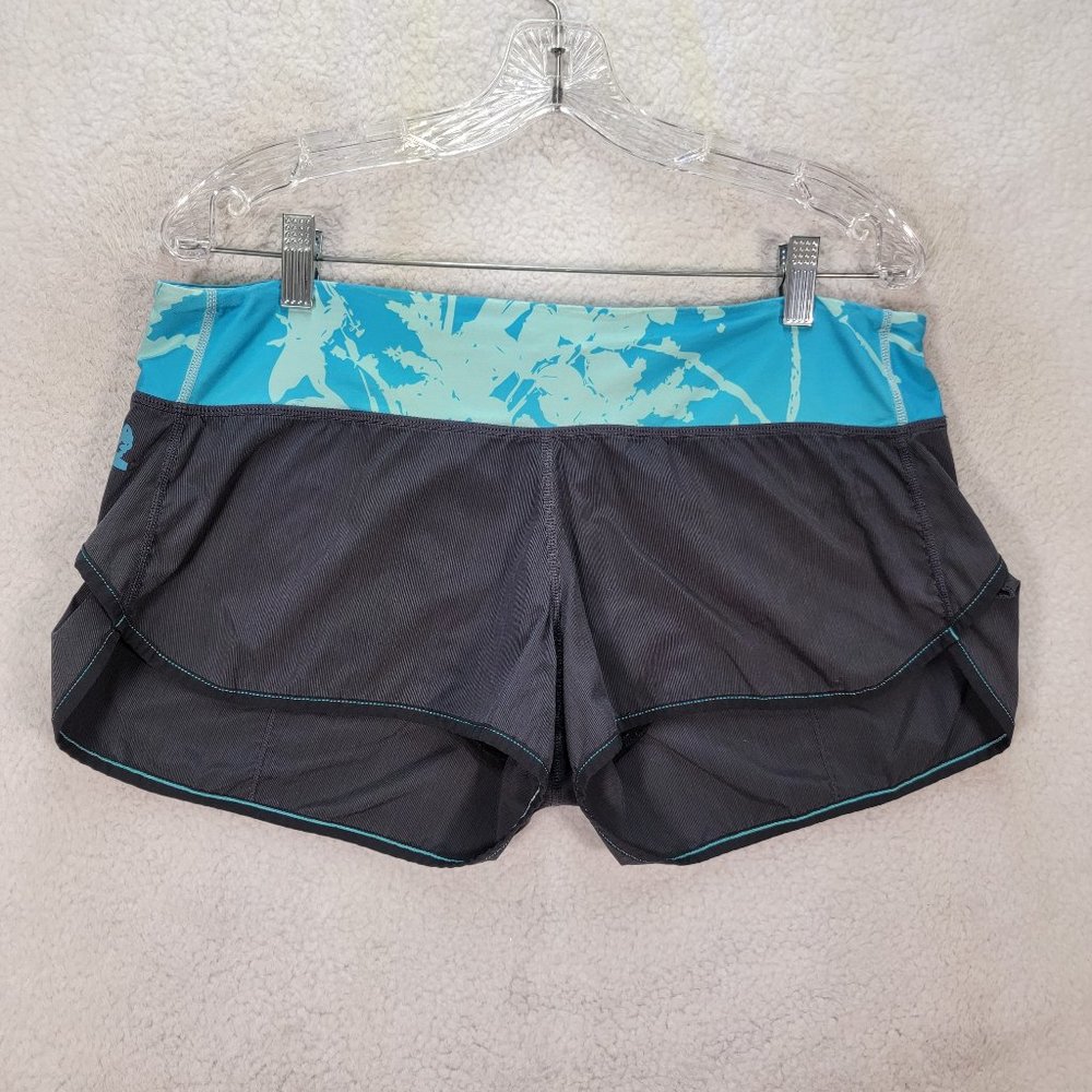 Lululemon Athletica Gray Wet Dry Warm Limited Edition Cheeky Activewear Shorts